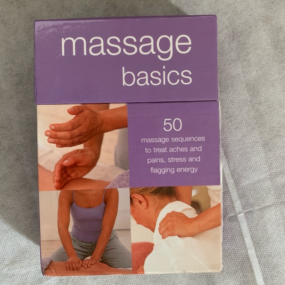 Massage Basics 50 Card Deck Soothing Massage Techniques Box Set NIB New
